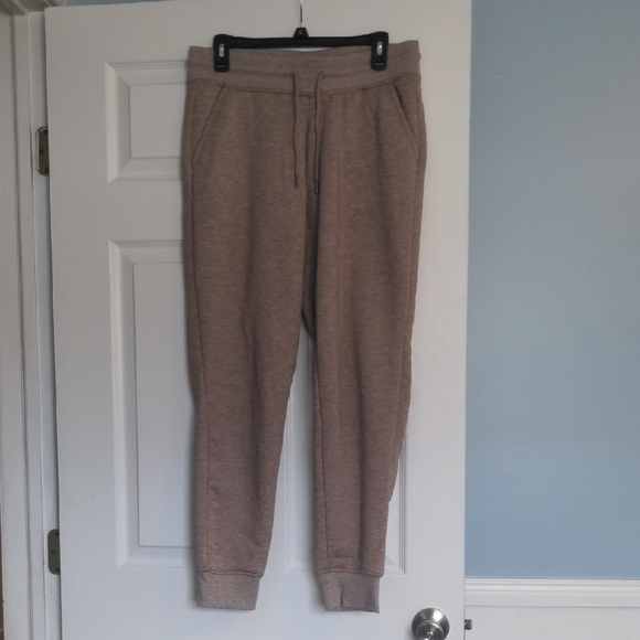Women's Cozy Sherpa Lined Jogger Pants - Brown - Picture 1 of 4